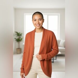 Ella Moss Women's Cardigan in burnt Red